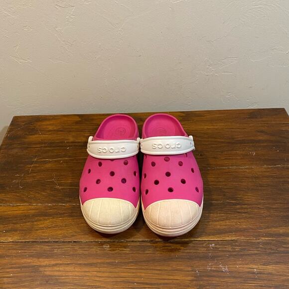 Crocs Pink Size Junior 2 Water Proof - Picture 2 of 7